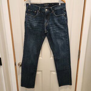 Lucky Brand 221 Straight Denim Blue Jeans, Size 32/32